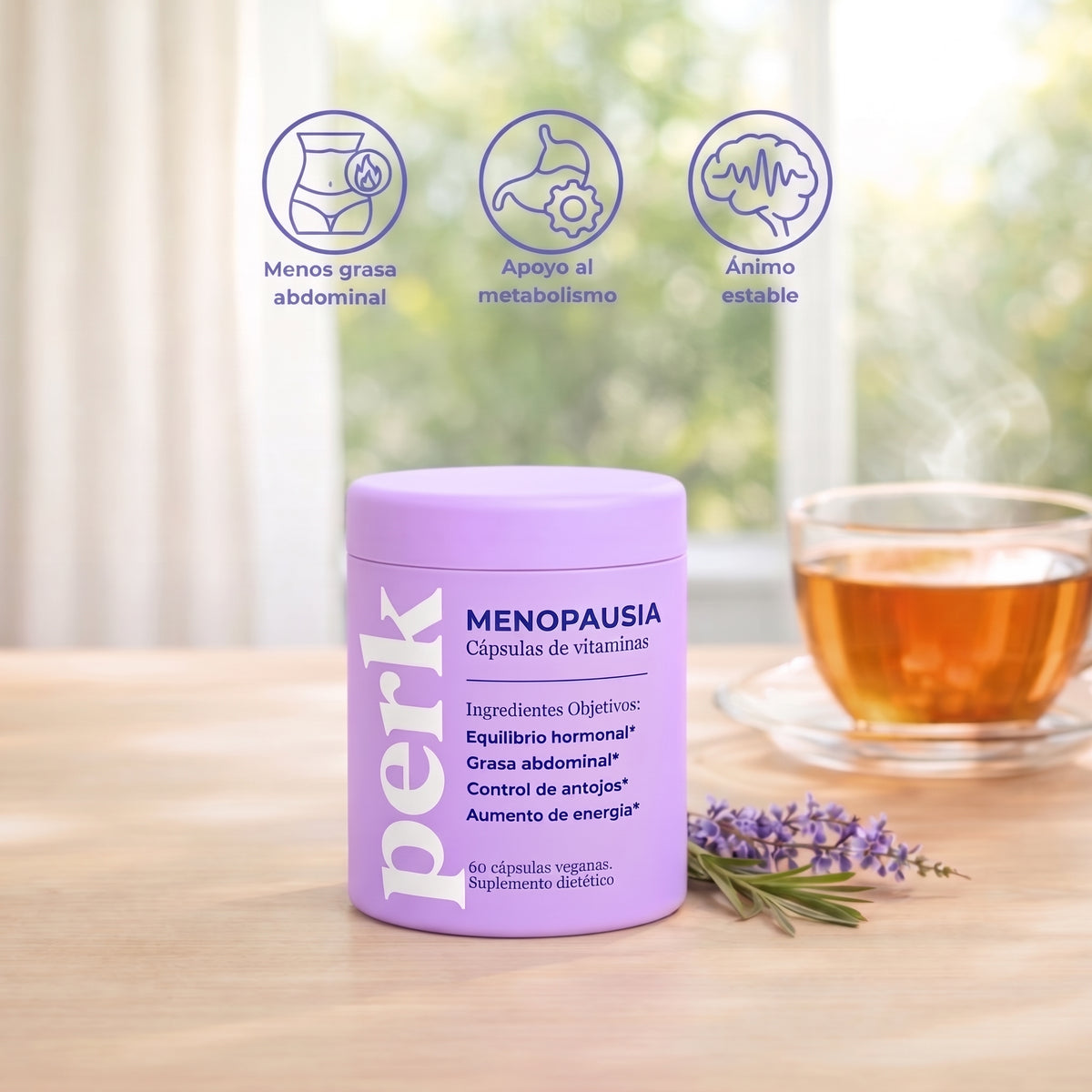PERK® - Menos panza, menos sofocos, hormonas en equilibrio.